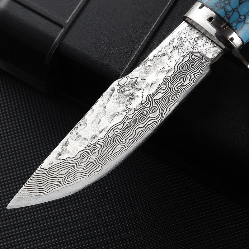 Price US$ 33.9 High Quality Damascus Steel Fixed Blade Knife High Hardness Outdoor Camping Hunting Tactical Straight Knives Camping Wild Survival Tool Buy On Alfknives.com