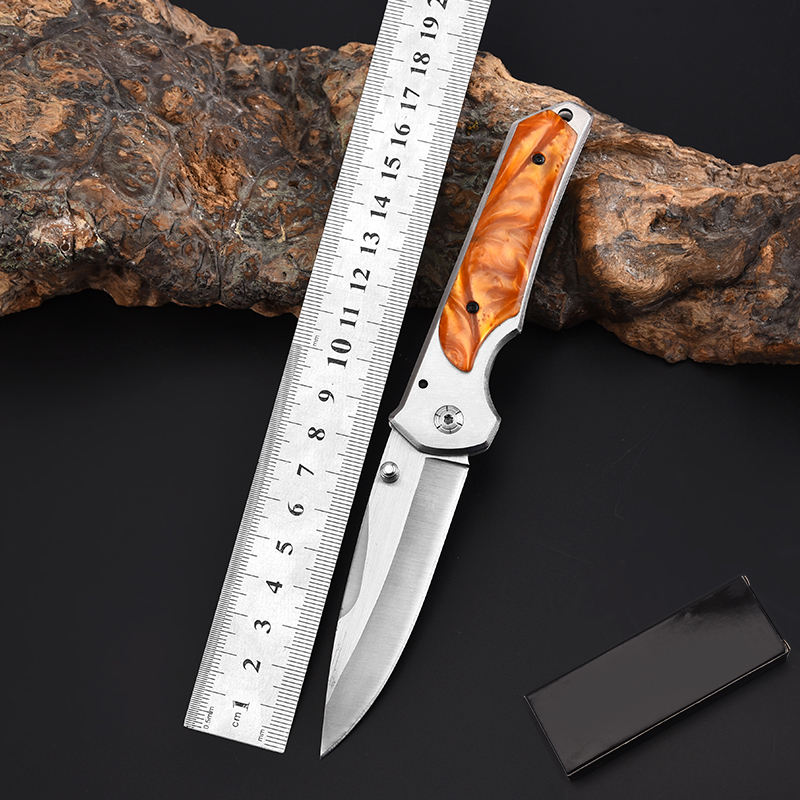 Price US$ 9.35 High Quality Oem  Factory Direct Delivery Customize Logo Stainless Steel Blade Acrylic Handle Outdoor Survival Folding Pocket Knife Buy On Alfknives.com