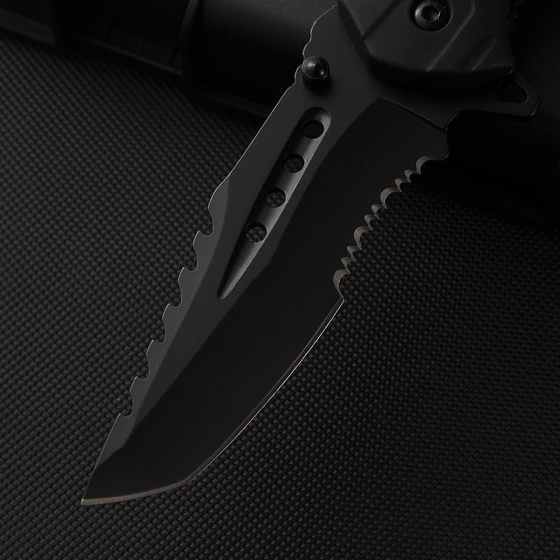 Price US$ 9.31 High Quality Popular Best Seller Outdoor Camping Knife Bushcraft Folding Tactical Survival Knife Black Pocket Knife Hunting With Fire Starter Buy On Alfknives.com