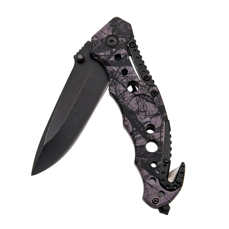 Price US$ 10.62 High Quality Hot Sale 3D Print Pattern Handle Outdoor Portable Pocket Tactical Knife Survival Hunting Folding Knife Buy On Alfknives.com