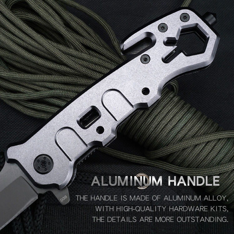 Price US$ 10.85 High Quality Titanium Multifunction Folding Pocket Knife Tactical Survival Tool Hunting Hiking Self Defense Rescue Outdoor Knife Wrench Buy On Alfknives.com