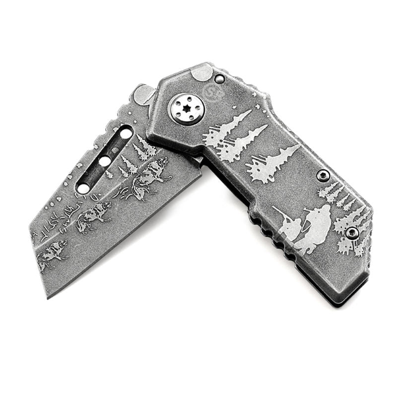 Price US$ 9.59 High Quality Promotional Folding Knife Stone Washed Pocket Knife Small Size Outdoor Camping Hiking Carry Every Day Knife Buy On Alfknives.com