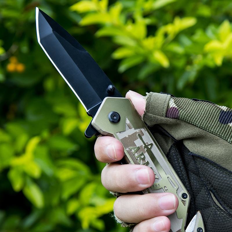 Price US$ 10.78 High Quality Green Aluminum Handle Camping Hiking Multi Function Folding Pocket Knife With Rope Cutter Glass Breaker Buy On Alfknives.com