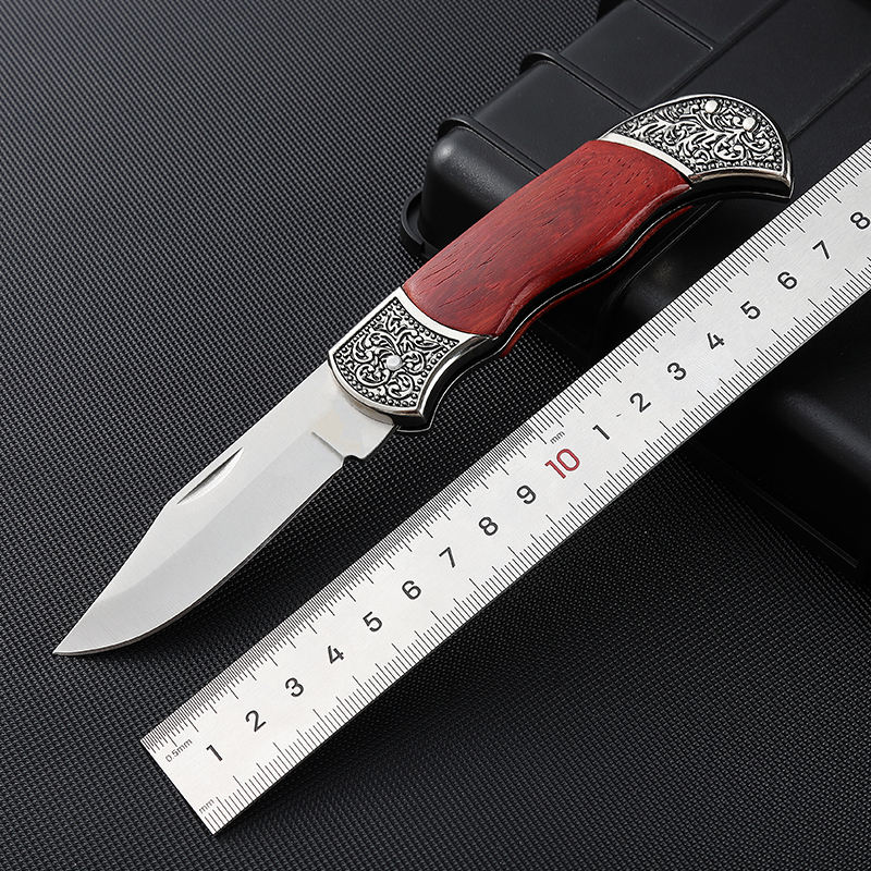 Price US$ 9.97 High Quality Customized Pocket Knife Folding Knife For Engraved On Rosewood Double Sided Perfect Gift For Father Outdoor Camping Knife Edc Buy On Alfknives.com