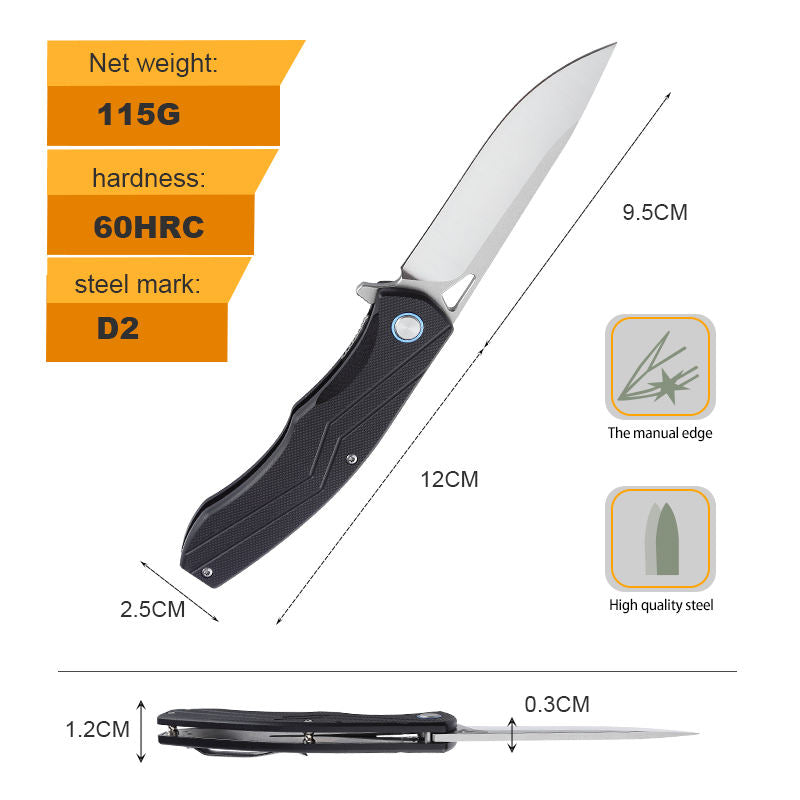 Price US$ 14.23 High Quality Wholesale Folding D2 Knife Cnc Machining Black Apricot Handle Pocket Knives Hunting Camping Tactical Outdoor Knifes Buy On Alfknives.com