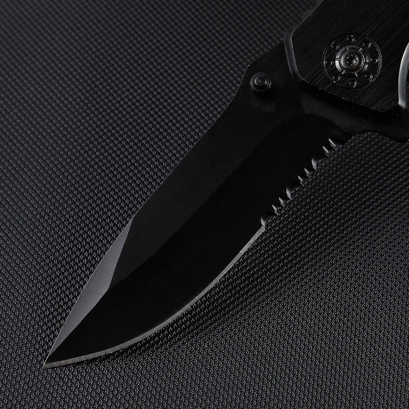 Price US$ 9.6 High Quality Oem Odm Custom Badges Logo Combat Tactical Blade Folding Edc Wholesale Black Aluminum Handle Knife Buy On Alfknives.com