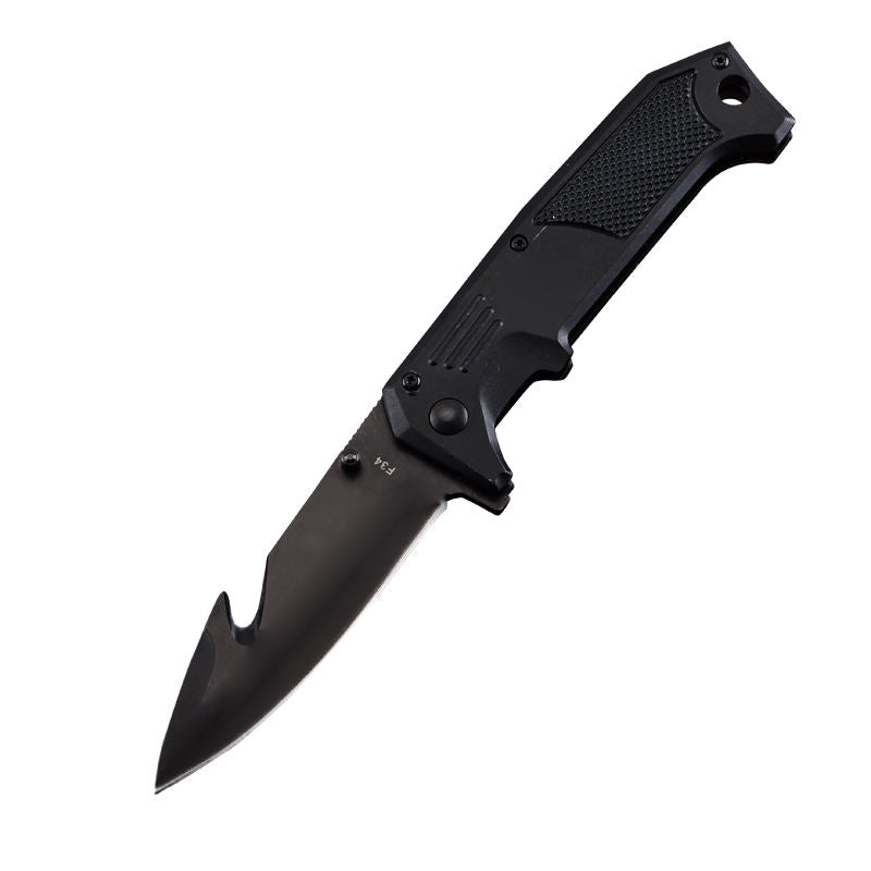 Price US$ 9.98 High Quality Wholesale Price Custom Black Plastic Handle Camping Stainless Steel Tactical Outdoor Folding Knife Buy On Alfknives.com