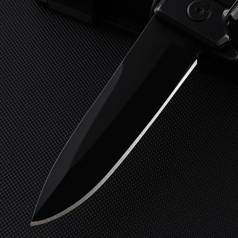 Price US$ 10.11 High Quality Factory Wholesale Folding Hunting 3Cr13 Stainless Steel Blackening Wooden Pocket Knife Outdoor Survival Tactical Knife Buy On Alfknives.com