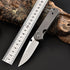 High quality D2 balde titanium alloy handle camping outdoor pocket tactical survival D2 knife