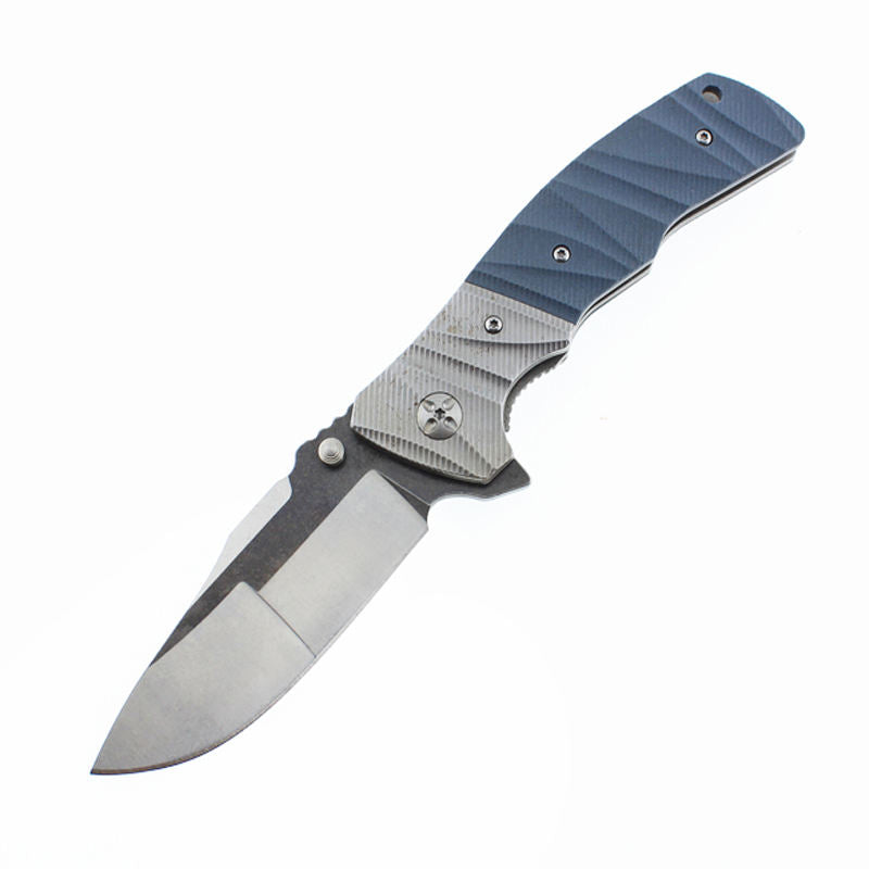 Hot selling 8cr stainless steel folding outdoor camping survival G10 knife