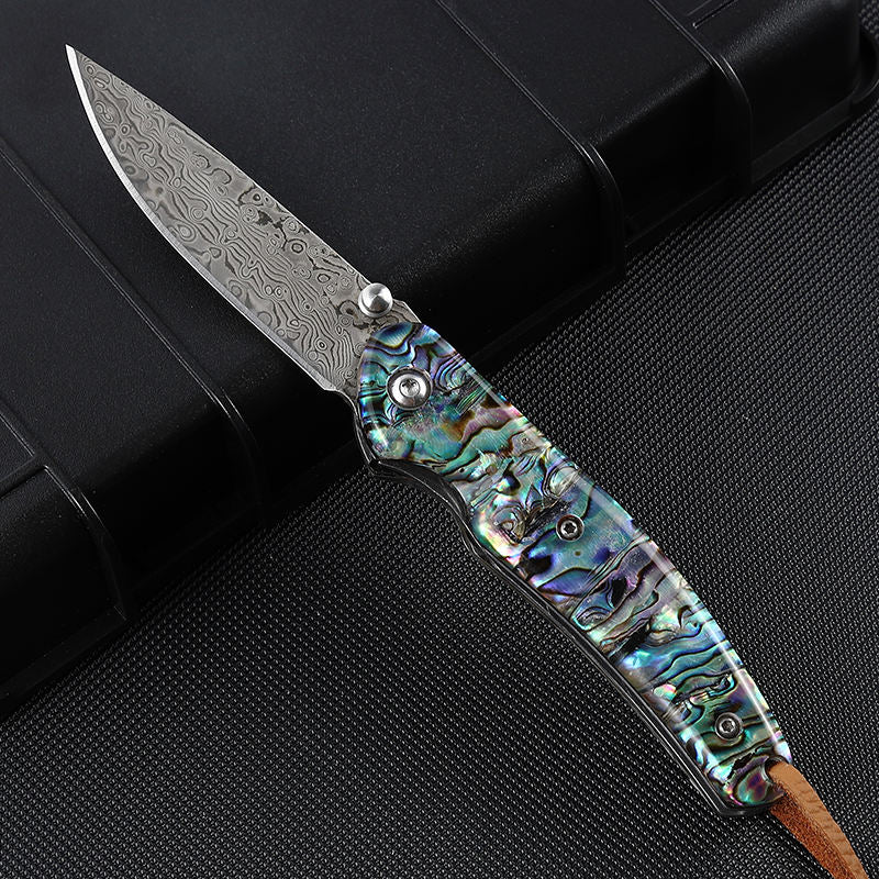 Price US$ 15.83 High Quality Excellent Quality And Price Damascus Steel Pocket Knives With Blue Resin Handle For Outdoor Camping Hunting Folding Knife Buy On Alfknives.com