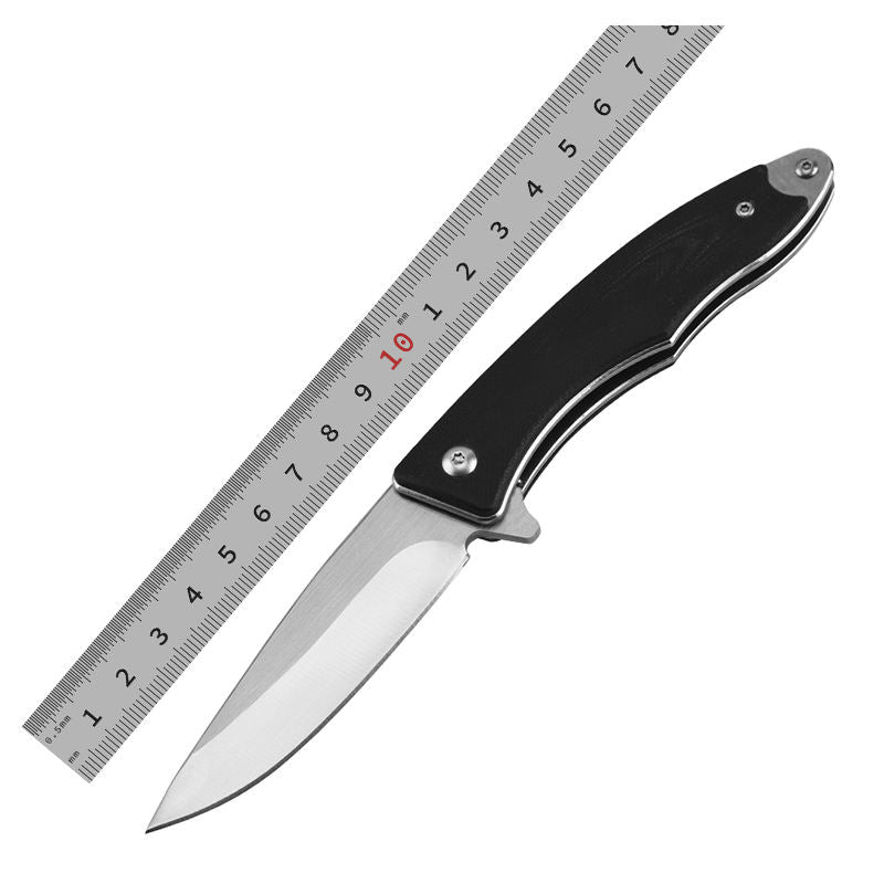 Price US$ 19.54 High Quality Black 440 Stainless Steel Wood Handle Folding Outdoor Camping Pocket Knife Survival With Back Clip Buy On Alfknives.com