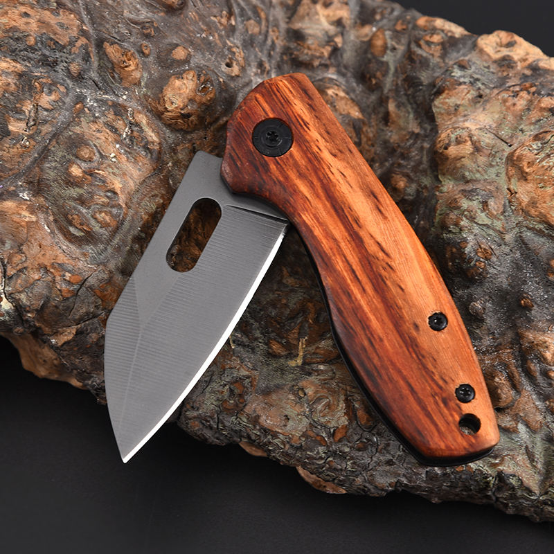 Price US$ 9.43 High Quality Assisted Open Custom Engraved Gift Edc Small Pocket Knife Wood Handle Buy On Alfknives.com