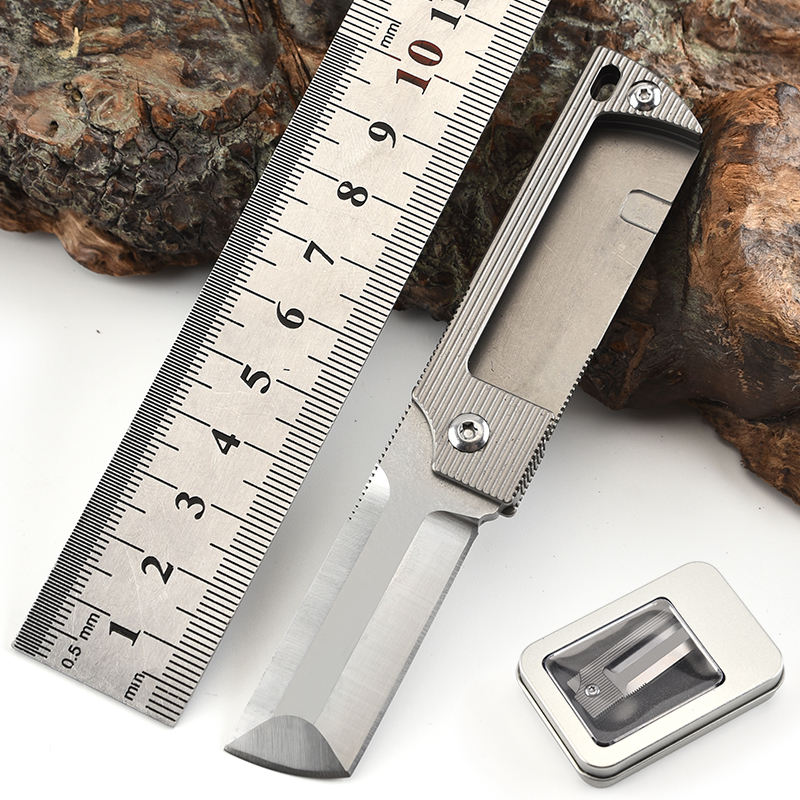 Price US$ 25.99 High Quality Aluminum Window Box Packing Blade Pocket Handmade Folding Steel Titaniums Handle D2 Small Knife Buy On Alfknives.com