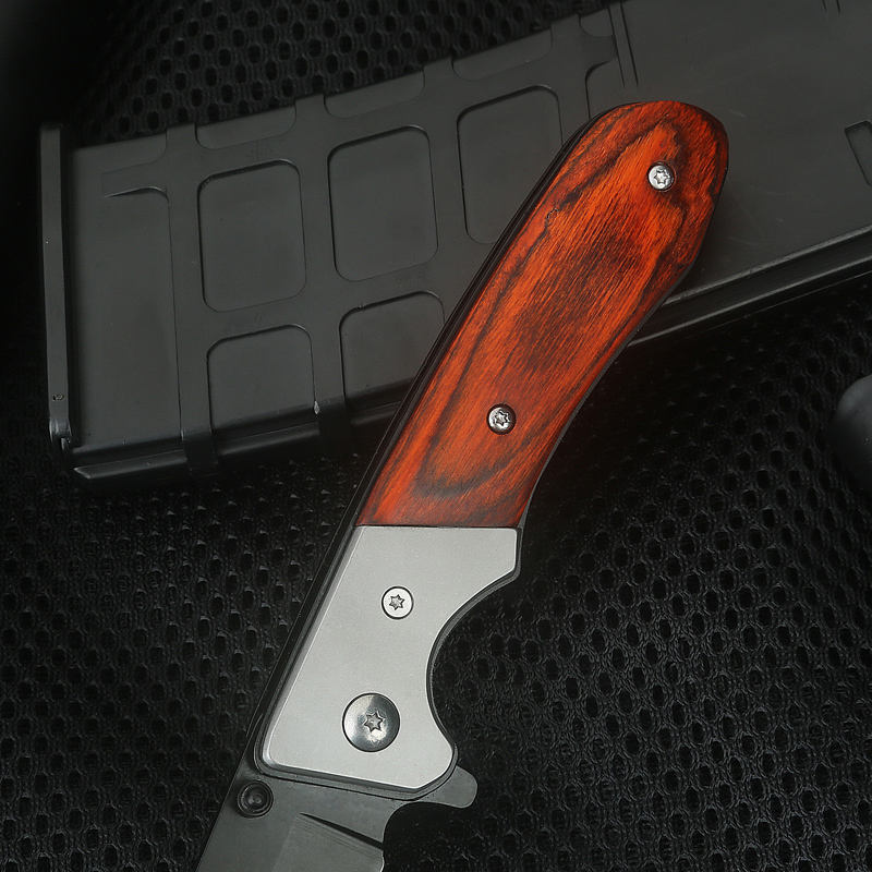 Price US$ 10.49 High Quality Wholesale Price Popular Outdoor Professional Folding Hunting Tactical Knife Wooden Handle Folding Pocket Knife For Men Buy On Alfknives.com