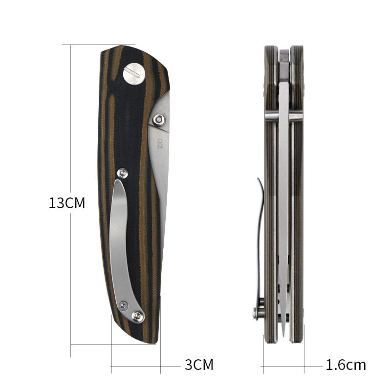 Price US$ 17.4 High Quality Black Gift Box Package D2 Blade Tactical Camping Hunting Custom Pocket Knife Folding Buy On Alfknives.com