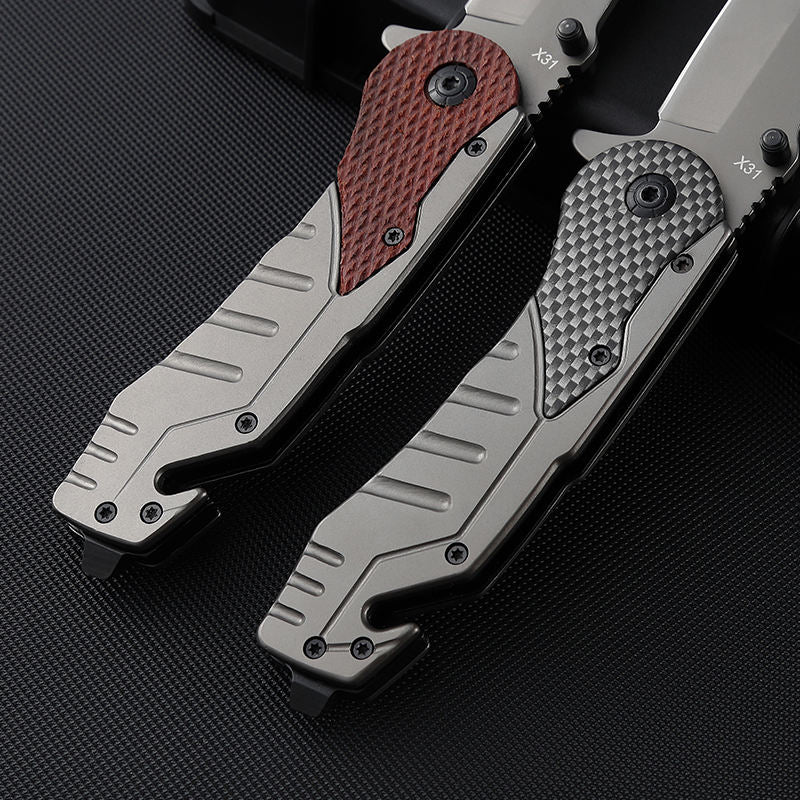 Price US$ 9.86 High Quality Hongrui Industry 8 27 Inches Outdoor Camping Hunting Folding Pocket Knives Wood Knife Tactical Knife Stainless Steel With Wood Buy On Alfknives.com