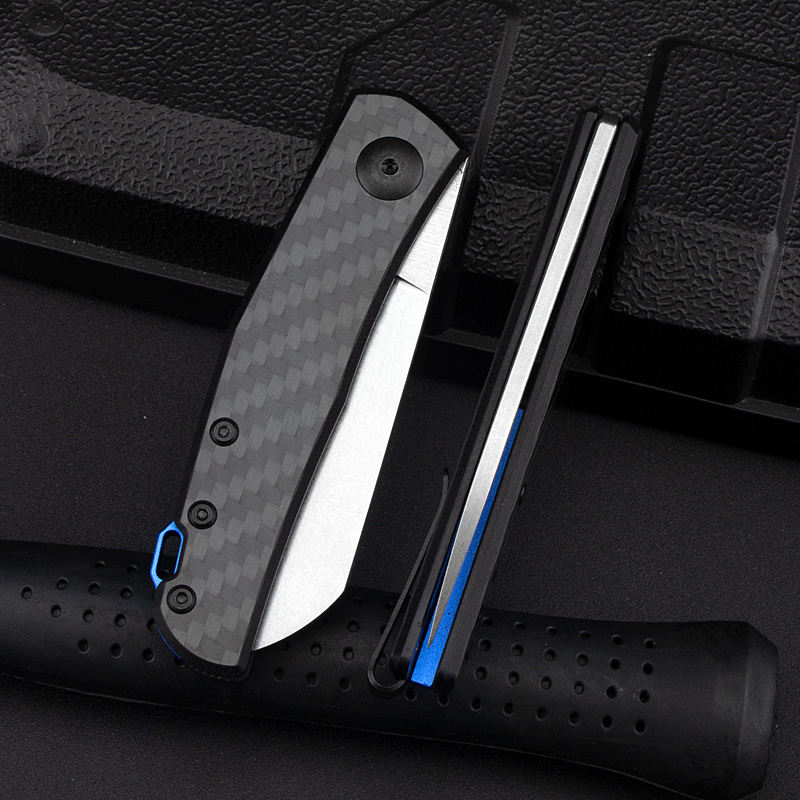 Price US$ 22.43 High Quality D2 Steel Blade Knife Carbon Fiber Handle Portable Survival Tool  Camping Hunting Outdoor Folding Knife Tactical Knife Buy On Alfknives.com