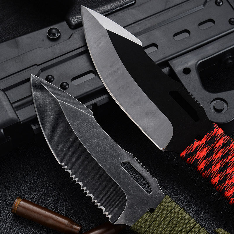 Price US$ 38.8 High Quality High Hardness Full Tang Tactical Knife Outdoor Corded Rope Handle Small Fixed Blade Knife Hunting Knives Buy On Alfknives.com