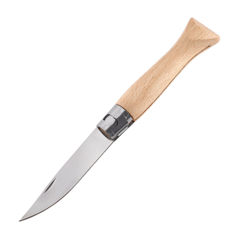 Price US$ 8.69 High Quality Lightweight Stainless Steel Cutter Daily Use Utility Survival Folding Camping Outdoor Pocket Knife Wood Handle Buy On Alfknives.com