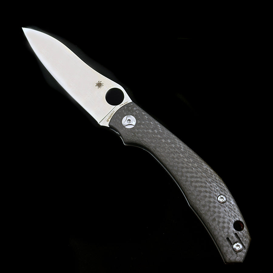 C241CFP Alistair Phillips Kapara Folding Knife 3.6 S30V Satin Plain Blade, Carbon Fiber Handles