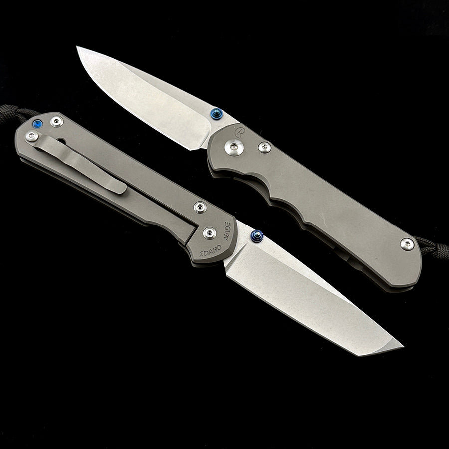 Chris Reeve 21TH 25TH Anniversary Titanium Handle Folding Knife