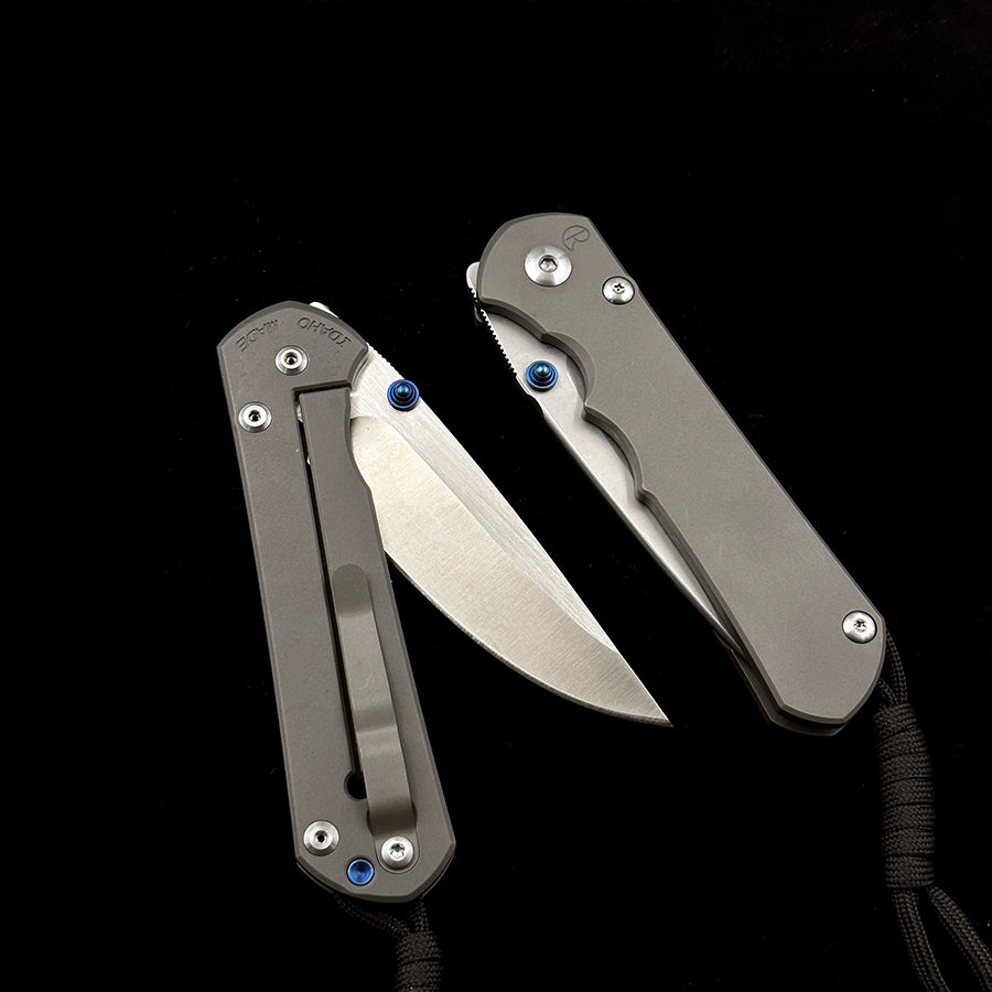 Chris Reeve 21TH 25TH Anniversary Titanium Handle Folding Knife