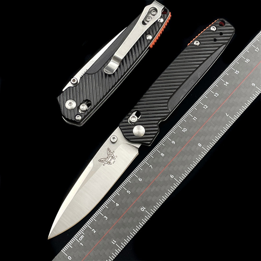 BENCHMADE 485 G10 Handle Folding Knife