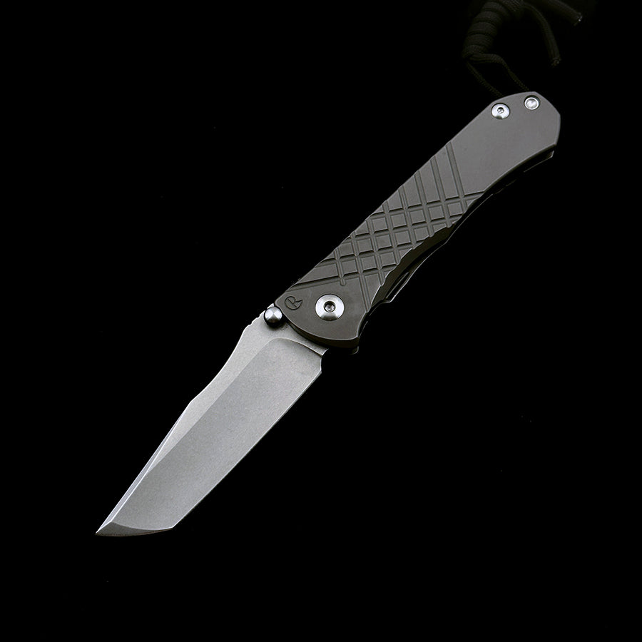 Chris Reeve Umnumzaan Titanium Handle Double Row Ceramic Bearing S35vn EDC Tool Folding Knife