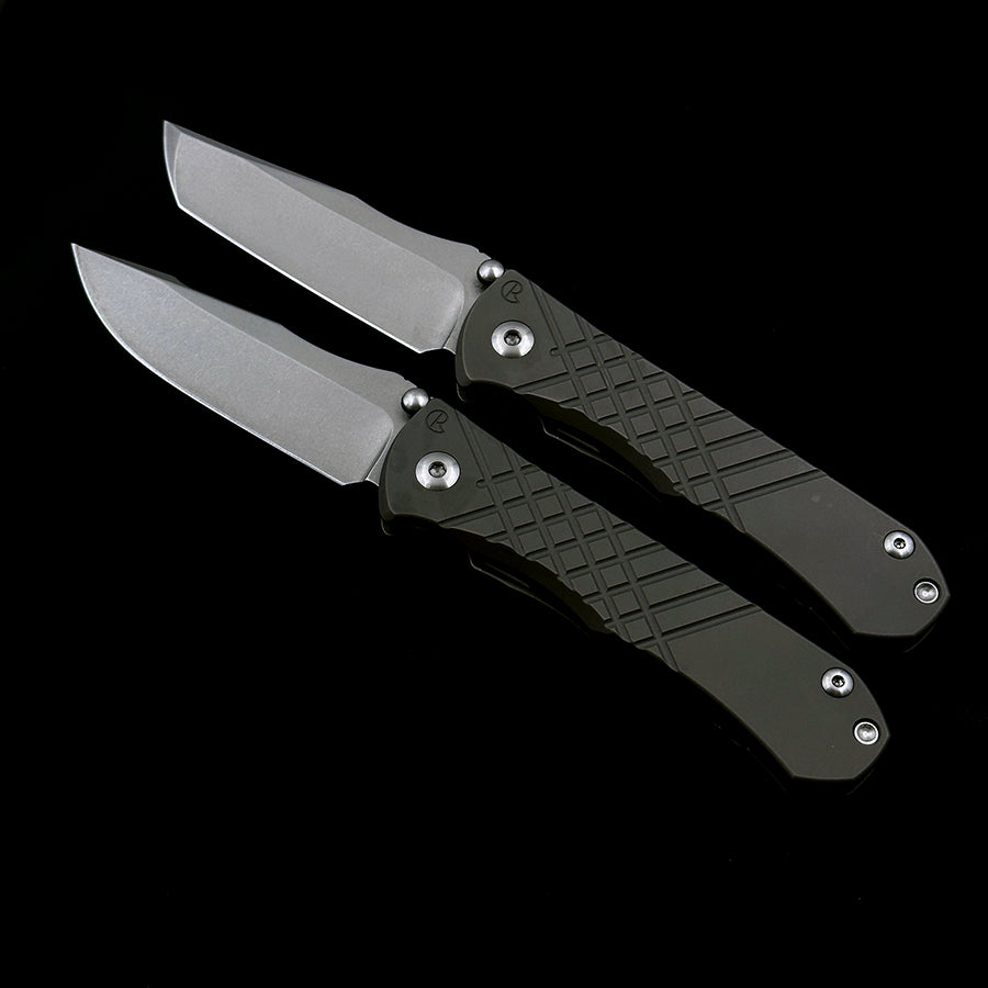 Chris Reeve Umnumzaan Titanium Handle Double Row Ceramic Bearing S35vn EDC Tool Folding Knife