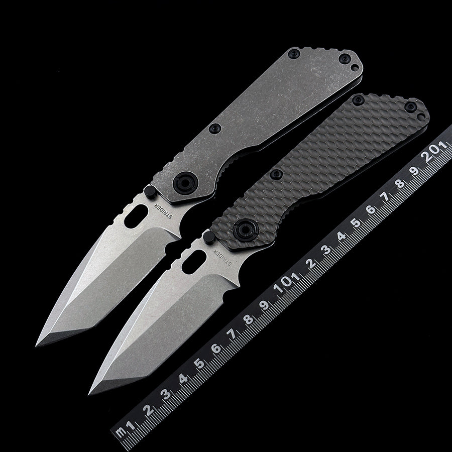 STRIDER  SNG LC Tanto titanium alloy version folding knife