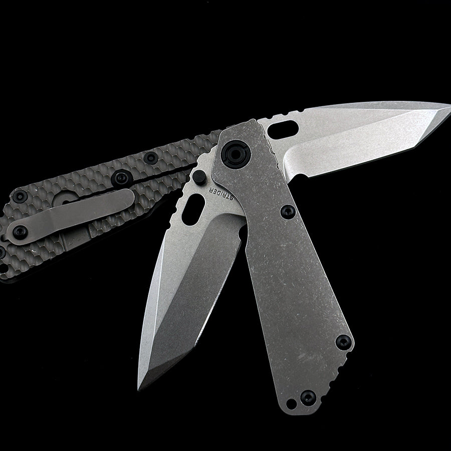 STRIDER  SNG LC Tanto titanium alloy version folding knife