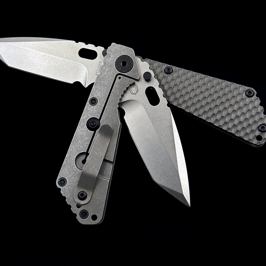 STRIDER  SNG LC Tanto titanium alloy version folding knife