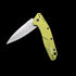 KERSHAW 1812 OLCB Dividend Assisted Flipper Knife 3 N690 and CPM D2 Composite Bead Blasted Plain Blade  Olive Aluminum Handles