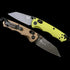 BENCHMADE 290BK-2 Full Immunity AXIS Folding Knife 2.49 CPM-M4 Cobalt Black Wharncliffe Blade Woodland Green Billet Aluminum Handles