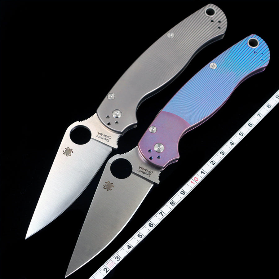 C81 Paramiliary 2 Titanium alloy M4 blade  bearing Folding Knife